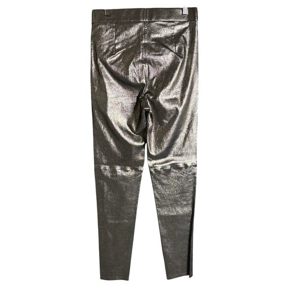 Intermix Hartley Stretch Leather Leggings Silver Size 8 NWT - Picture 5 of 6